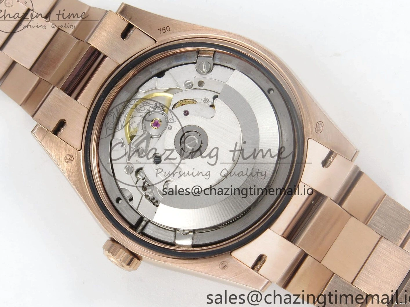 KF President 36 Weight) Day A2836 1:1 Edition Bracelet Date RG Best Crystal (Gain 128235 Dial on Silver 0125